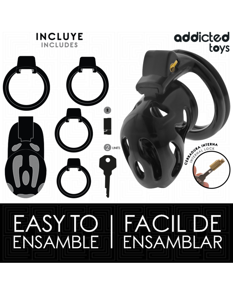 ADDICTED TOYS LOCKED - GABBIA PER PENE SIGILLATA CRYPT 8 CM