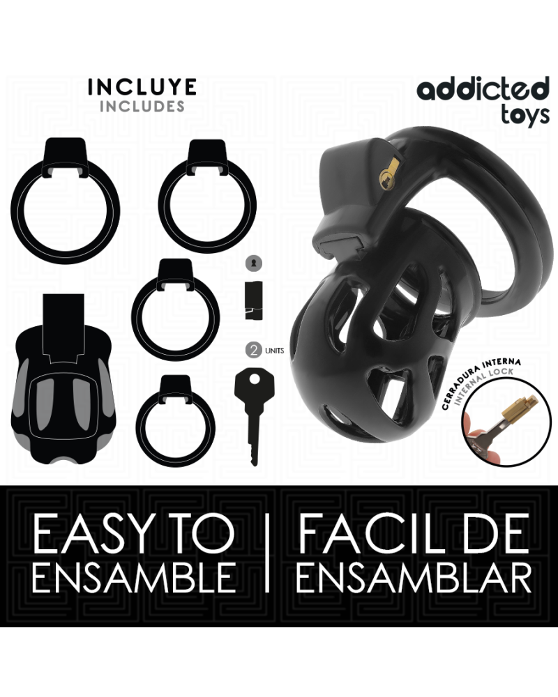 ADDICTED TOYS LOCKED - GABBIA PER PENE SILENZIOSA 7,5 CM