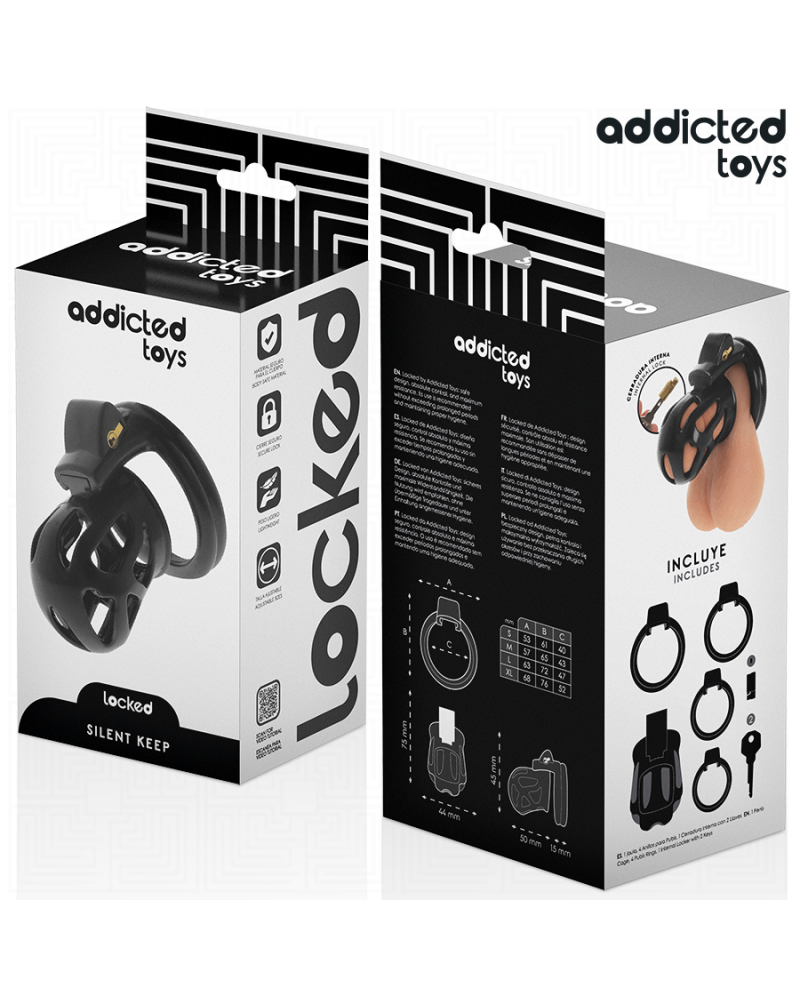 ADDICTED TOYS LOCKED - GABBIA PER PENE SILENZIOSA 7,5 CM