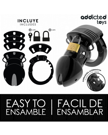 ADDICTED TOYS BLOCCATO - GABBIA PER PENE PROFONDA DI CASTITÀ 7,5 CM