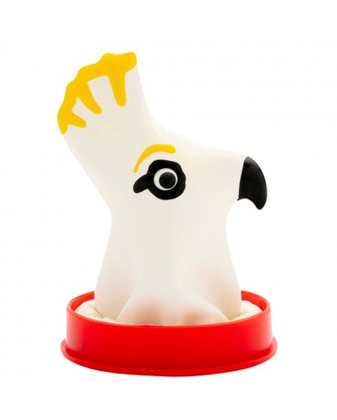 CONDOMERIE - PRESERVATIVI NOVITÀ DIPINTI A MANO PAPPAGALLO BIANCO