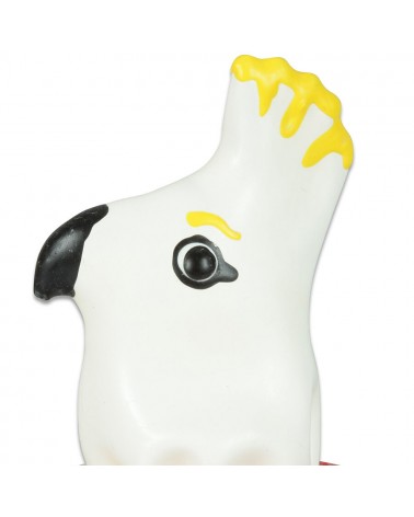 CONDOMERIE - PRESERVATIVI NOVITÀ DIPINTI A MANO PAPPAGALLO BIANCO