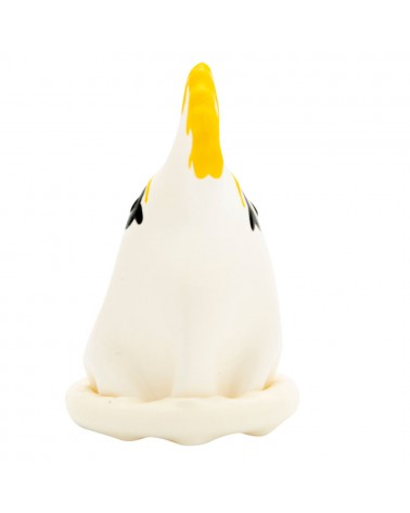 CONDOMERIE - PRESERVATIVI NOVITÀ DIPINTI A MANO PAPPAGALLO BIANCO