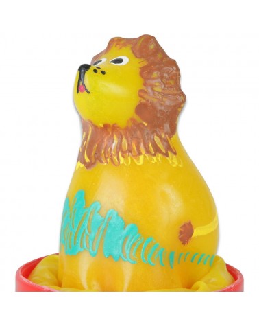 CONDOMERIE - PRESERVATIVI NOVITÀ DIPINTI A MANO LEONE SEDUTO