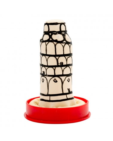 CONDOMERIE - PRESERVATIVI NOVITÀ DIPINTI A MANO TORRE DI PISA