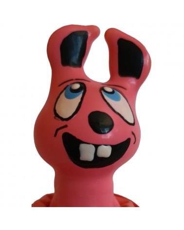 CONDOMERIE - PRESERVATIVI NOVITÀ DIPINTI A MANO LEPRE ROSA CHE RISE