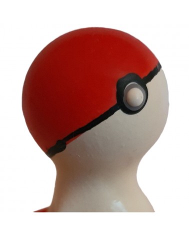 CONDOMERIE - PRESERVATIVI NOVITÀ DIPINTI A MANO POKEBALL ROSSO-BIANCO