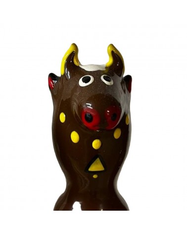 CONDOMERIE - PRESERVATIVI NOVITÀ DIPINTI A MANO BULL BLACK MODELLO 2