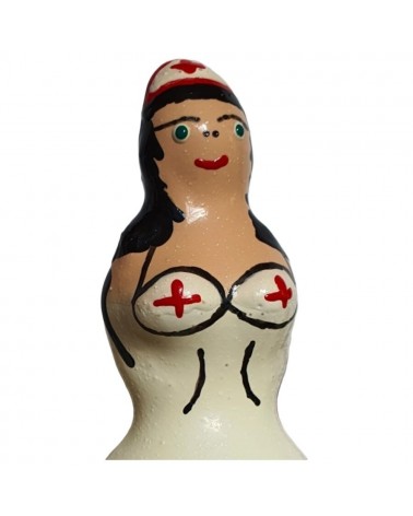 CONDOMERIE - PRESERVATIVI NOVITÀ DIPINTI A MANO INFERMIERA NERI