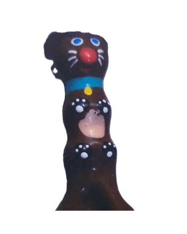 CONDOMERIE - PRESERVATIVI NOVITÀ DIPINTI A MANO BASSOTTO MARRONE XL