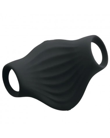 ROCKS-OFF - VIBRATORE FLESSIBILE PALM BLACK MASTURBATOR