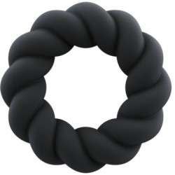 ROCKS-OFF - ANELLO MASTURBATORE TWIST IN SILICONE NERO