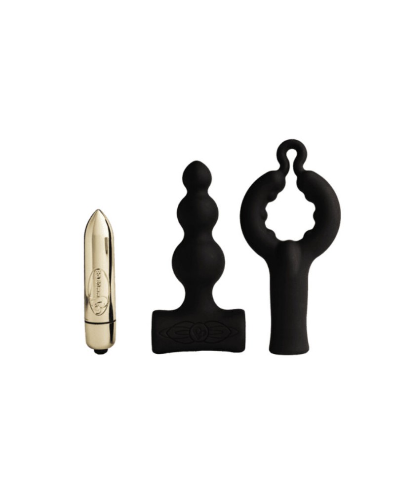ROCKS-OFF - PETITE SENSATIONS BUBBLES PLUG ANALE VIBRATORE NERO