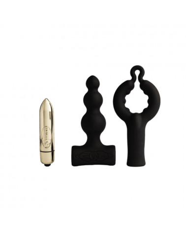 ROCKS-OFF - PETITE SENSATIONS BUBBLES PLUG ANALE VIBRATORE NERO