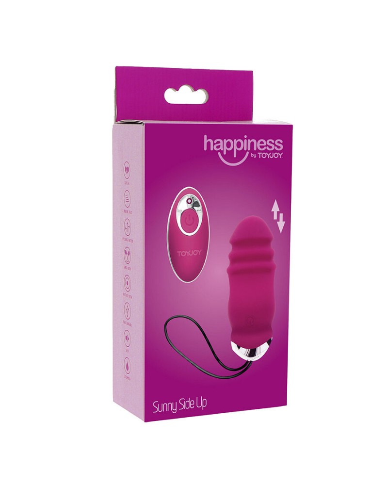 TOYJOY - VIBRATORE FUCSIA HAPPINESS SUNN SIDE UP AND DOWN CON TELECOMANDO
