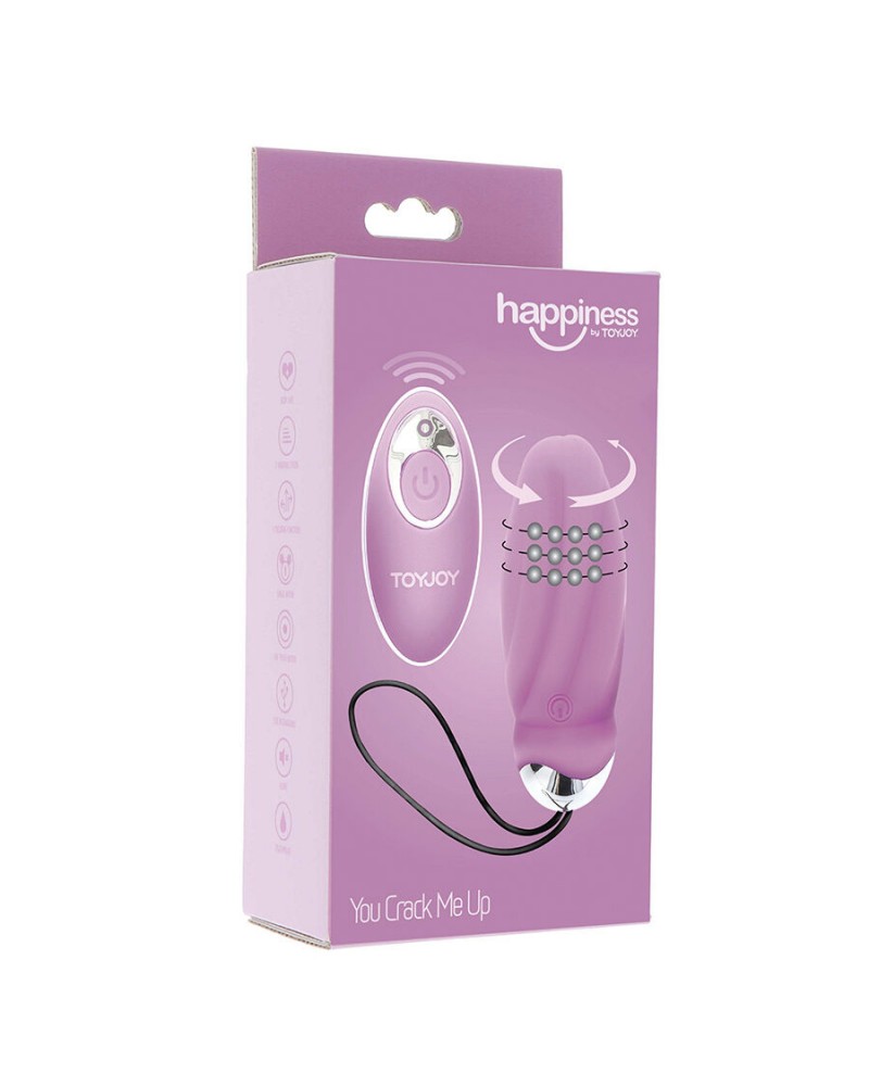 TOYJOY - VIBRATORE ROSA CON TELECOMANDO PER LA FELICITÀ CHE MI FAI CREPUSCOLARE
