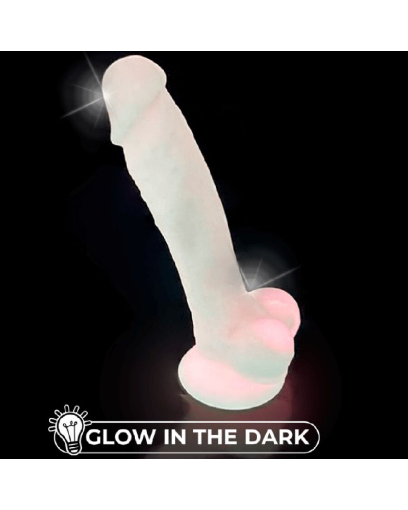 SILEXD  MODELLO DI PENE REALISTICO 7 ROSA BRILLANTE AL BUIO