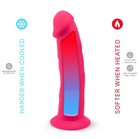 SILEXD - MODELLO PENE REALISTICO 2 ROSA + TELECOMANDO LRS 17 CM