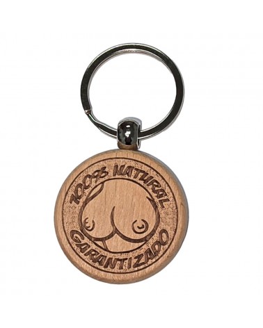 DIABLO PICANTE - PORTACHIAVI IN LEGNO A FORMA DI SENO