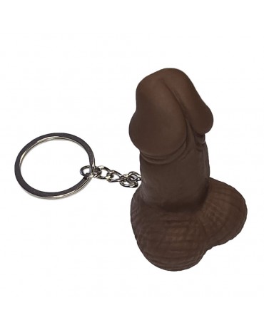 DIABLO PICANTE - PORTACHIAVI FISCHIO A FORMA DI PENE COLOR MULATTO