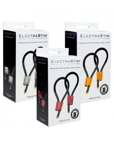 ELECTRASTIM - PRESTIGE ELECTRA LOOPS ANELLI PER IL PENE REGOLABILI ROSSI