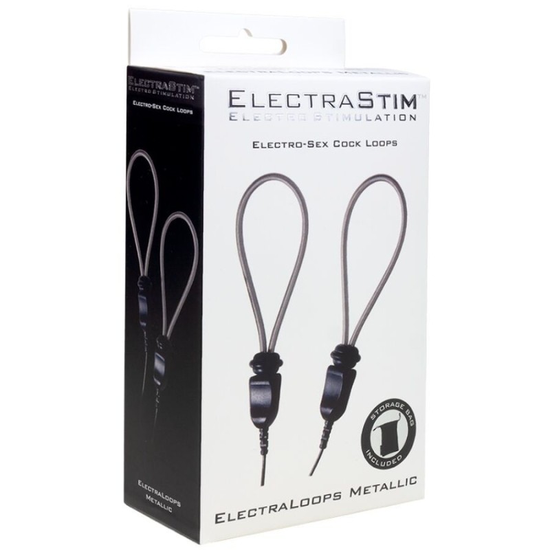 ELECTRASTIM - ELECTRALOOPS E-STIM ANELLI PER PENE IN METALLO REGOLABILI
