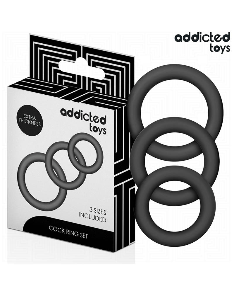 ADDICTED TOYS - SET DI ANELLI IN SILICONE MODELLO 1