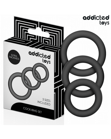 ADDICTED TOYS - SET DI ANELLI IN SILICONE MODELLO 1