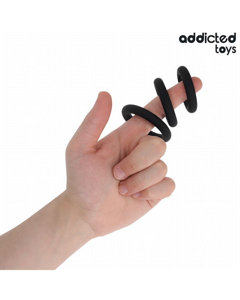 ADDICTED TOYS - SET DI ANELLI IN SILICONE MODELLO 1