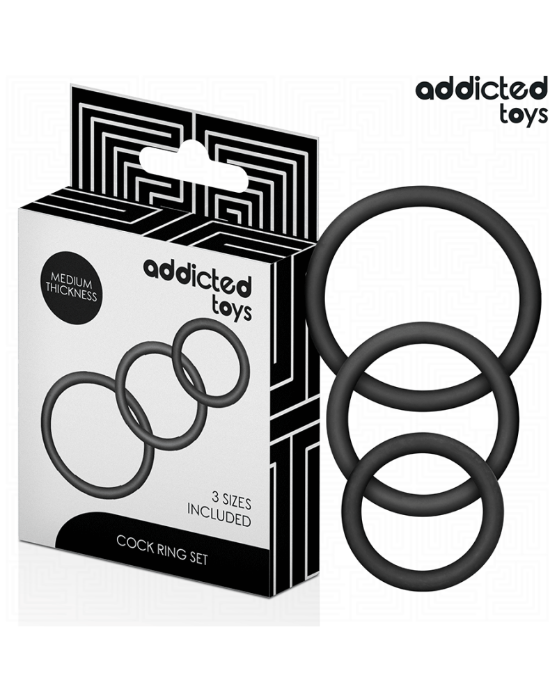 ADDICTED TOYS - SET DI ANELLI IN SILICONE MODELLO 2