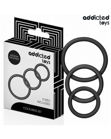 ADDICTED TOYS - SET DI ANELLI IN SILICONE MODELLO 2