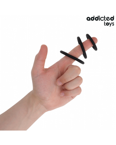 ADDICTED TOYS - SET DI ANELLI IN SILICONE MODELLO 2