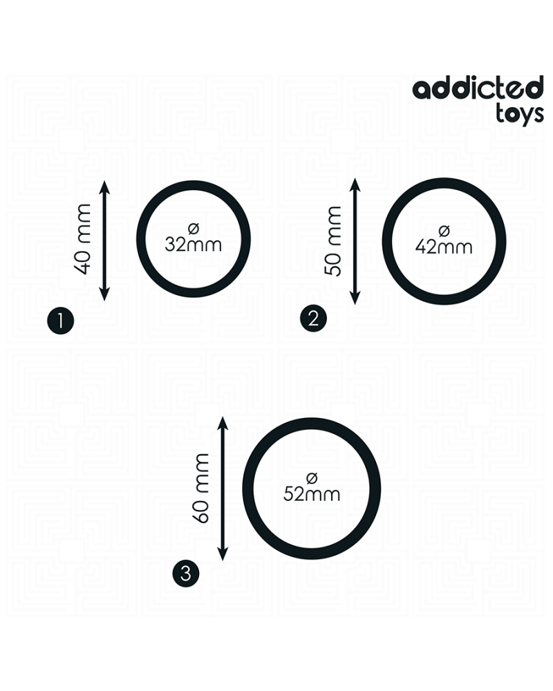 ADDICTED TOYS - SET DI ANELLI IN SILICONE MODELLO 2