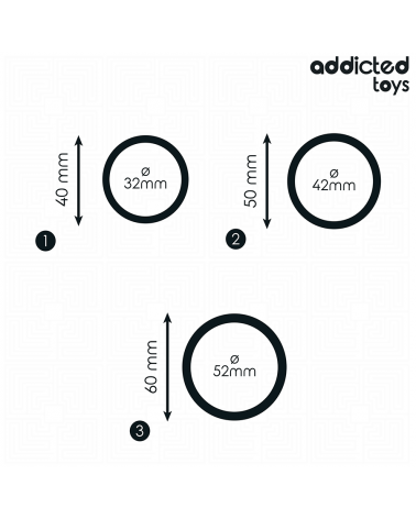 ADDICTED TOYS - SET DI ANELLI IN SILICONE MODELLO 2
