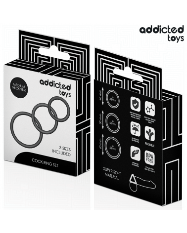 ADDICTED TOYS - SET DI ANELLI IN SILICONE MODELLO 2