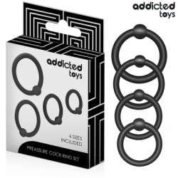 ADDICTED TOYS - SET DI ANELLI IN SILICONE A PRESSIONE