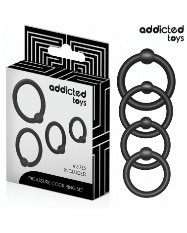 ADDICTED TOYS - SET DI ANELLI IN SILICONE A PRESSIONE