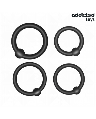 ADDICTED TOYS - SET DI ANELLI IN SILICONE A PRESSIONE