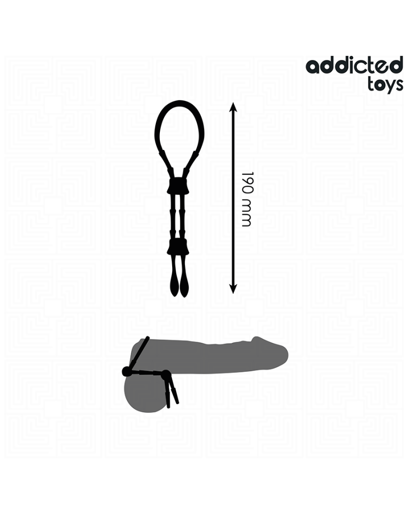 ADDICTED TOYS - CORDA IN SILICONE REGOLABILE PER IL PENE