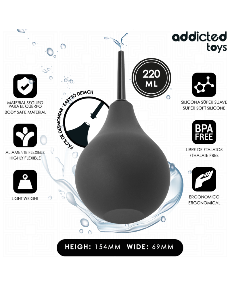 ADDICTED TOYS - DETERGENTE ANALE DA VIAGGIO TAGLIA L 220 ML