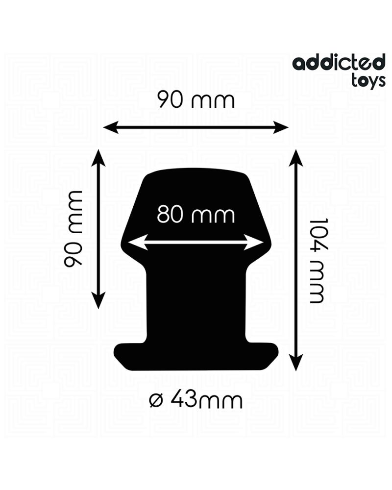 ADDICTED TOYS - EXTREME HOLLOW ANAL PLUG TAGLIA L 10,4 CM