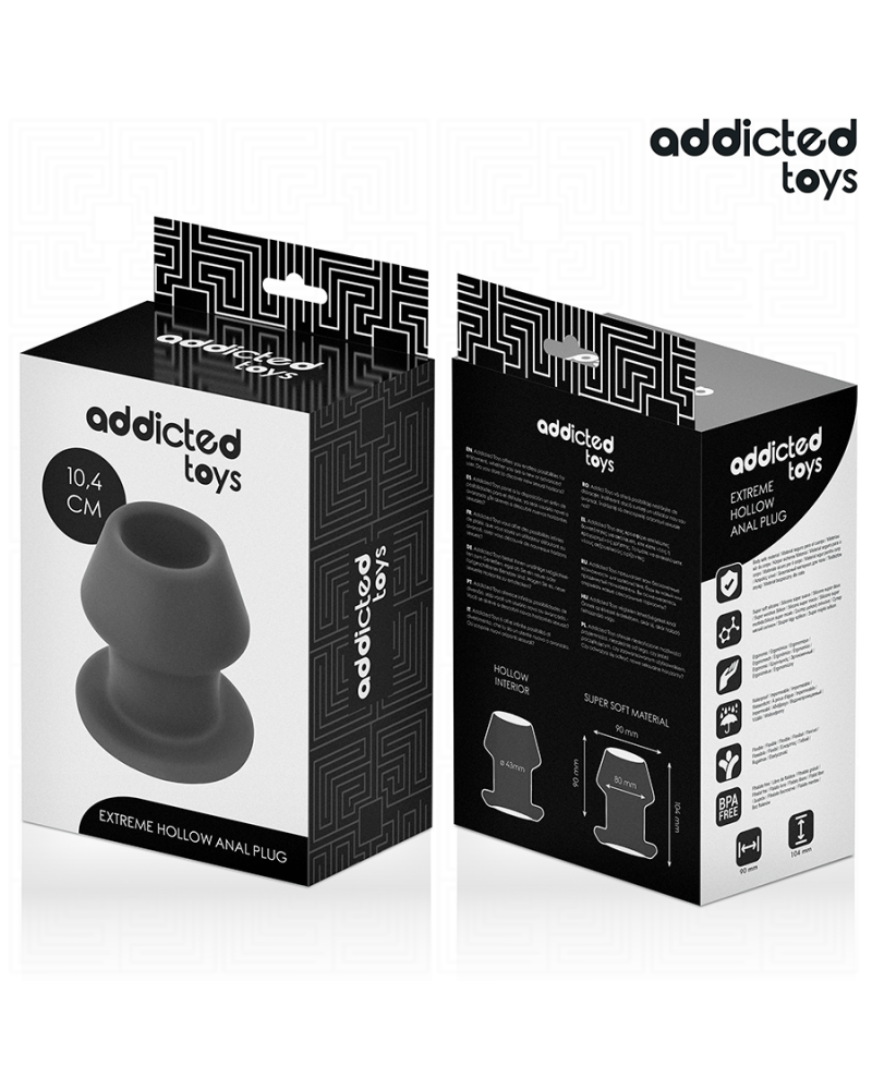 ADDICTED TOYS - EXTREME HOLLOW ANAL PLUG TAGLIA L 10,4 CM