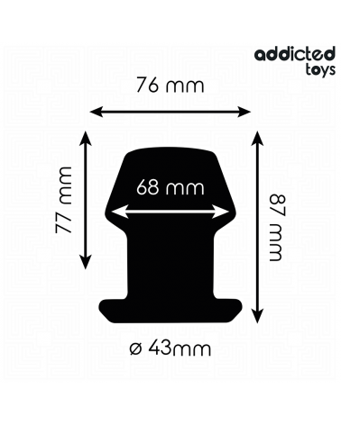 ADDICTED TOYS - EXTREME HOLLOW ANAL PLUG TAGLIA M 8,7 CM