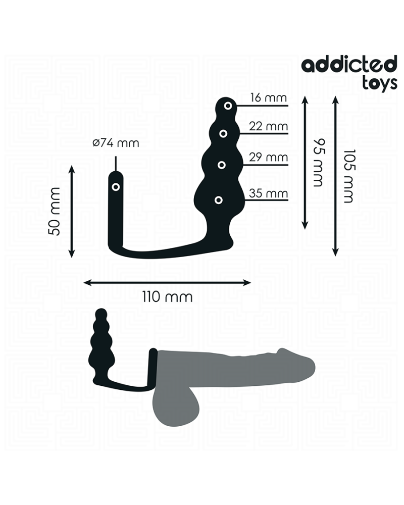 ADDICTED TOYS - PLUG ANALE CON ANELLO MODELLO 5