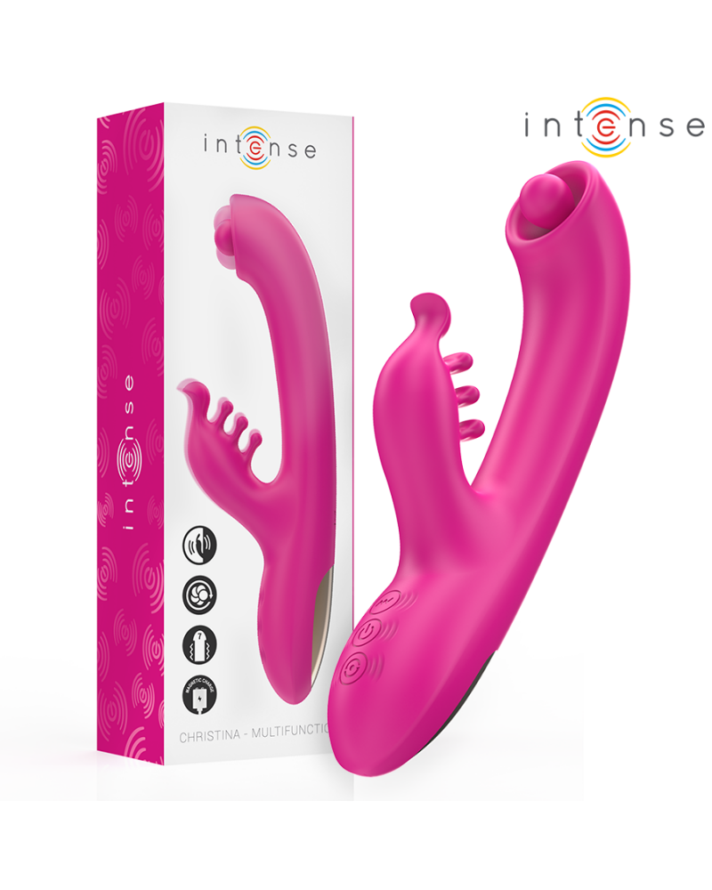 INTENSE - CHRISTINA VIBRATORE MULTIFUNZIONE RABBIT 22,5 CM ROSA