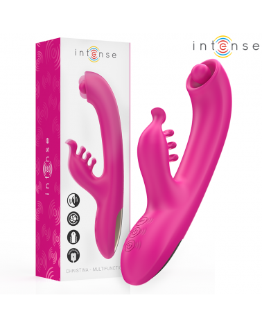 INTENSE - CHRISTINA VIBRATORE MULTIFUNZIONE RABBIT 22,5 CM ROSA