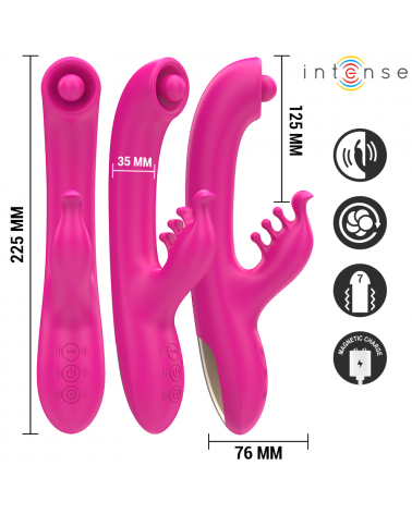 INTENSE - CHRISTINA VIBRATORE MULTIFUNZIONE RABBIT 22,5 CM ROSA
