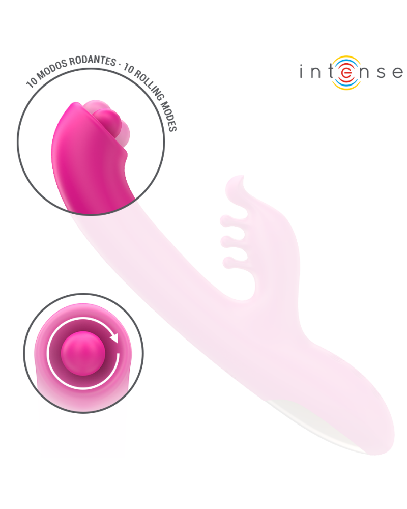 INTENSE - CHRISTINA VIBRATORE MULTIFUNZIONE RABBIT 22,5 CM ROSA