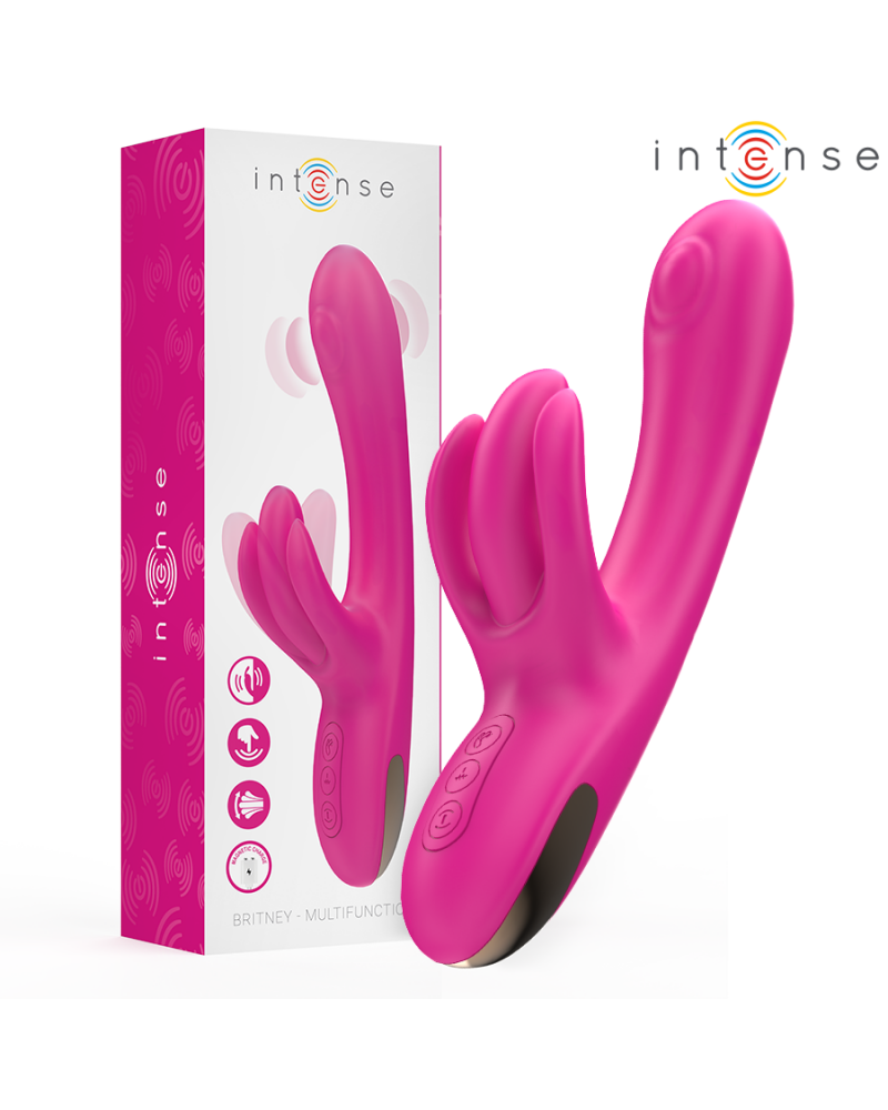 INTENSE - VIBRATORE MULTIFUNZIONE CONIGLIO BRITNEY 23 CM ROSA