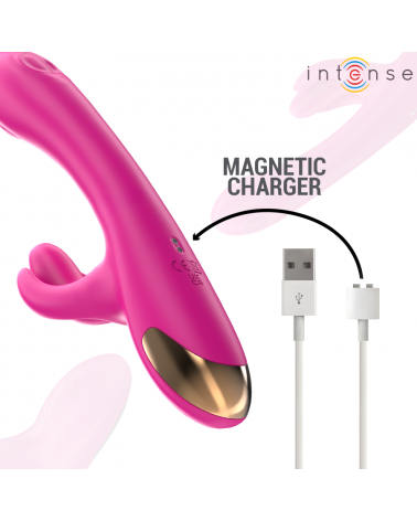 INTENSE - VIBRATORE MULTIFUNZIONE CONIGLIO BRITNEY 23 CM ROSA